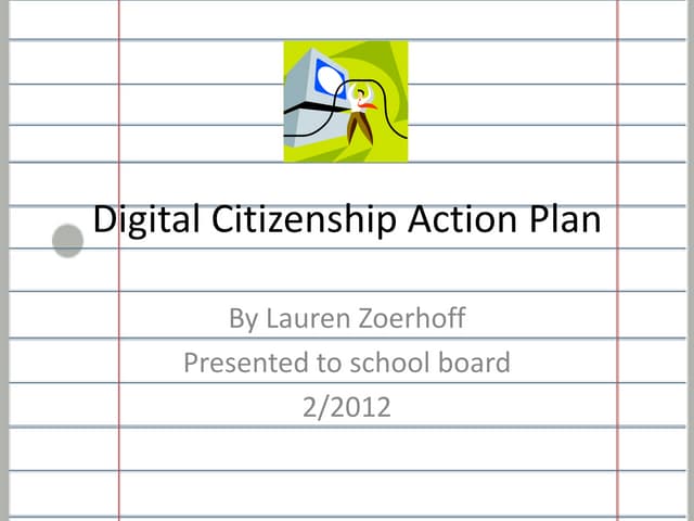 Digital citizenship action plan
