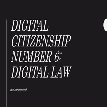 Digital citizenship number 6