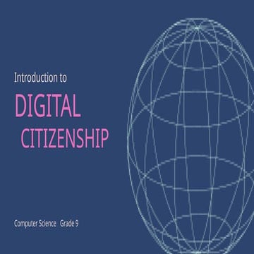 Elements of Digital Citizenship | PPTX
