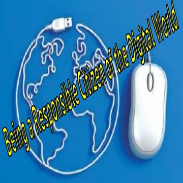 Citizenship in a Digital World 