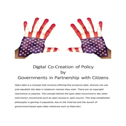 Digital Co-Creation of Policy by Governments with Citizens