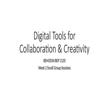Resources for Digital Collaboration and Tools