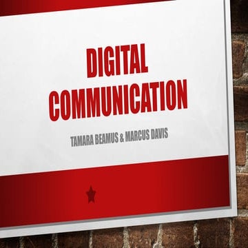 Digital communication | PPTX