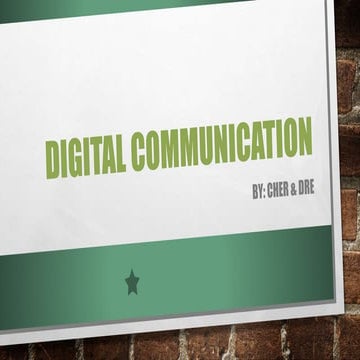 Digital communication | PPT