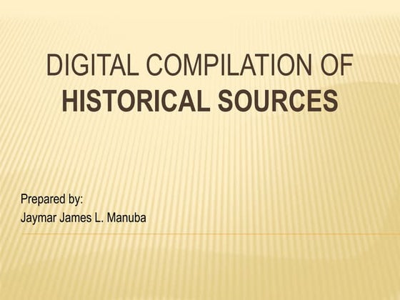 The Sources of History | PDF