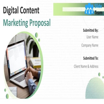 Digital Content Marketing Proposal Powerpoint Presentation Slides
