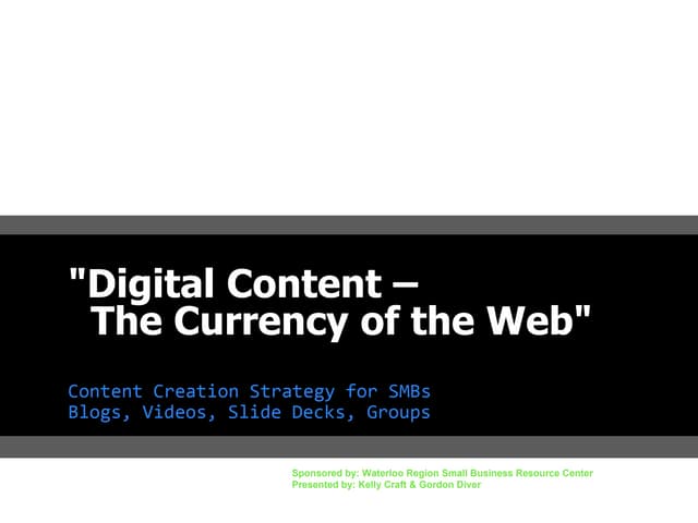 Digital content the currency of the...