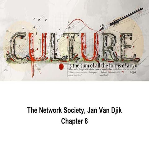 Digital culture - a book chapter by Jan Van Dijk