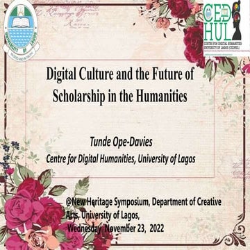 DIGITAL CULTURE AND THE FUTURE OF SCHOLARSHIP IN THE HUMANITIES-2022-FINAL-LA...