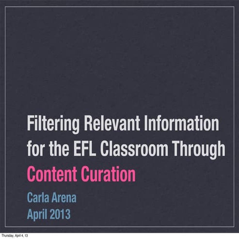 Digital Curation for Educators