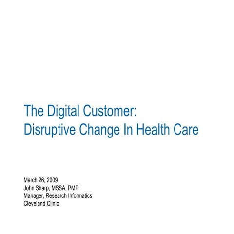 Digital Customer in Health Care