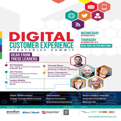 Digital Customer Experience Strategies Summit | New York | September 24th & 2...