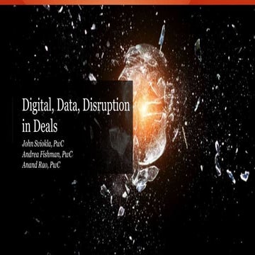 Digital, Data & Analytics, Disruption in Deals