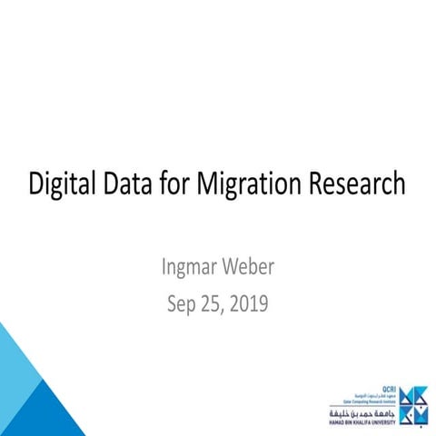 Digital data for migration research