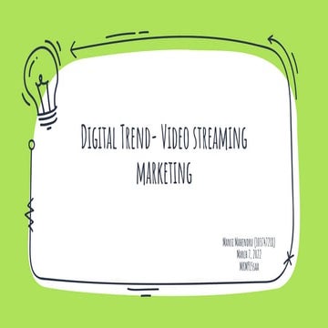 Video Streaming Marketing 