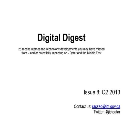 Digital Digest Q2 2013