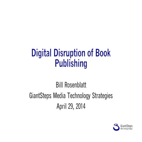 Digital Disruption of the Book Publishing Industry