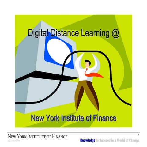 Digital Distance Learning at NYIF