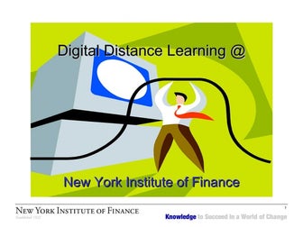 Digital Distance Learning at NYIF