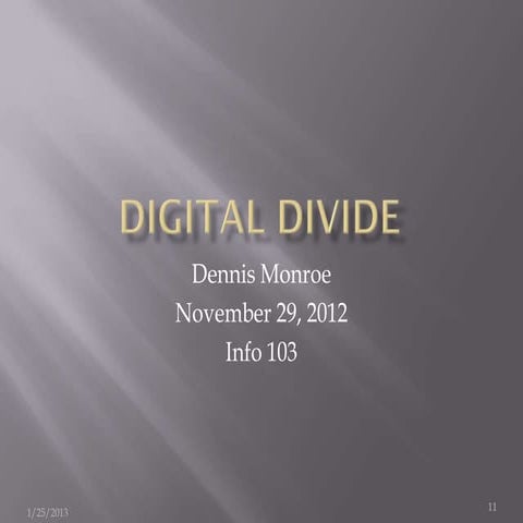Digital divide