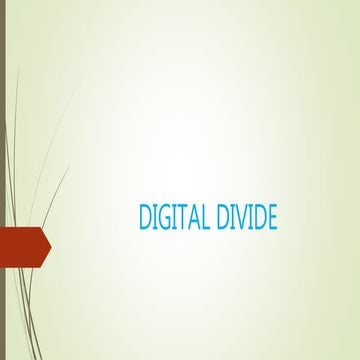 Digital divide