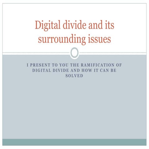 Solutions to digital inequality david weddle | PPTX