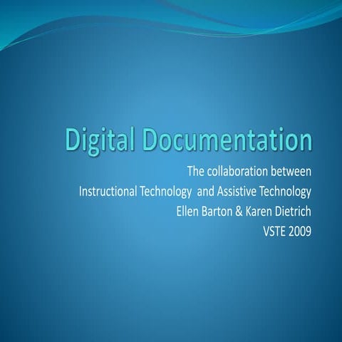 Digital Documentation for class students .pptx