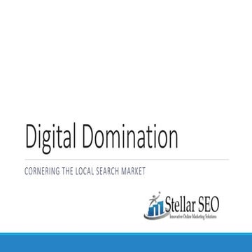 Digital domination - Local SEO in 2016