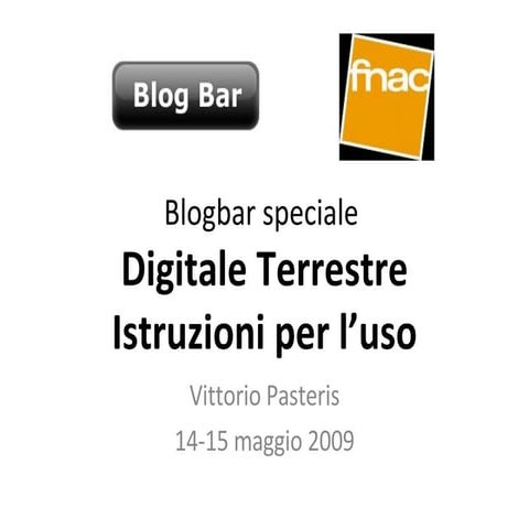 Digitale Terrestre istruzioni per l'uso