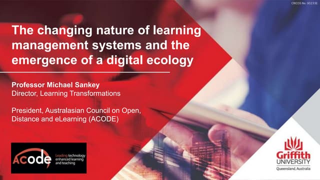 The changing nature of learning management systems and the emergence of a dig...