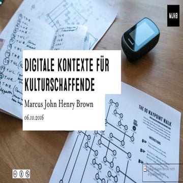 Digitale Kontexte Für Kulturschaffende