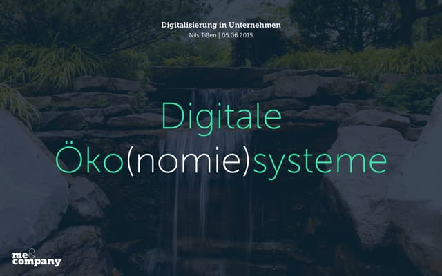 Digitale Ökosysteme: Digitalisierun...
