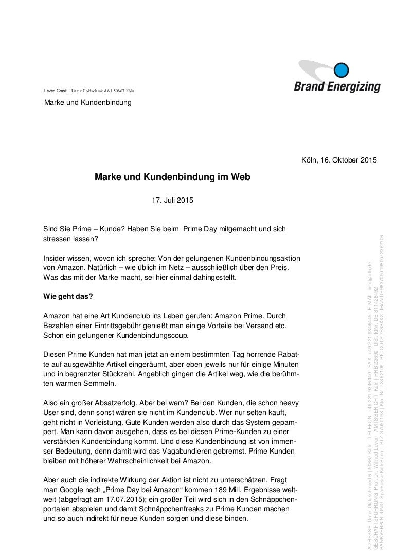 Digitale Kundenbindung Wie Es Amazon Macht