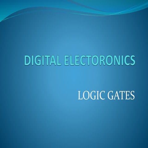 Digital electoronics ppt