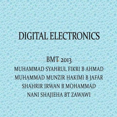 Digital electronics