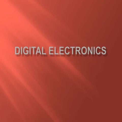 Digital Electronics for Audio