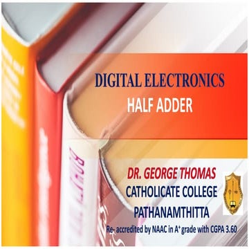 INTRODUCTION TO DIGITAL ELECTRONICS & HALF ADDER (LINK TO  VIDEO IN DESCRIPTI...