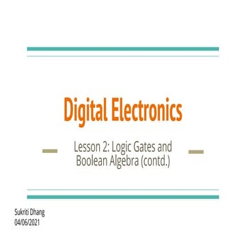 Digital electronics lesson 2 part 2