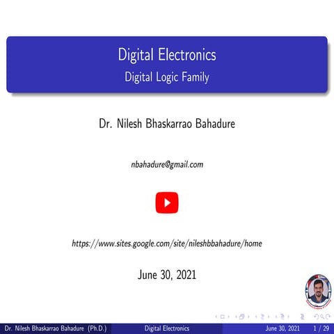 Digital electronics logic families