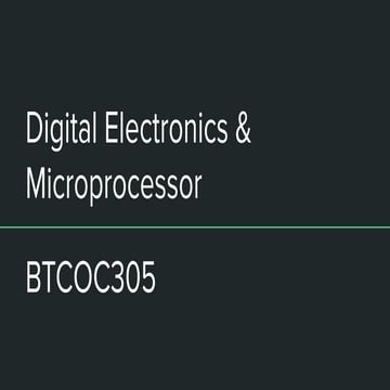 Digital electronics & microprocessor Batu- s y computer engineering- arvind pande
