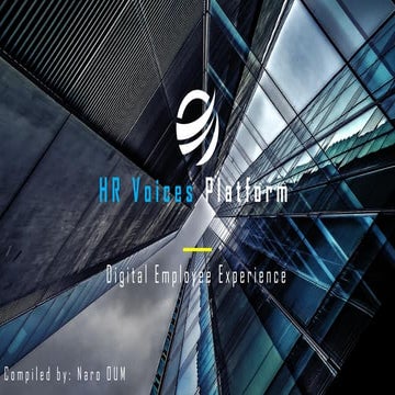 Digital employee experience