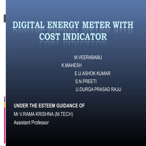 Digital energy meter 