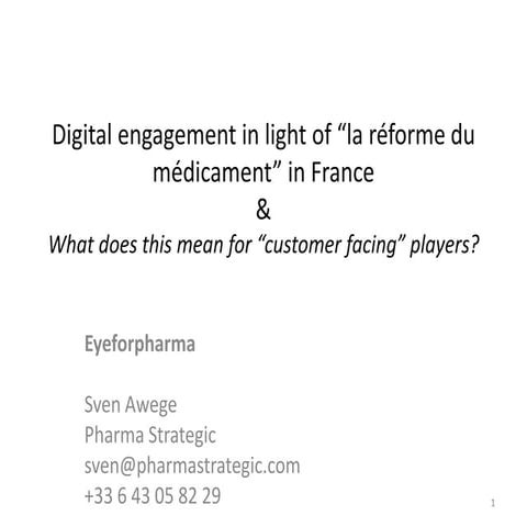 Pharma Edetailing: the core to a new commercial approach | PDF