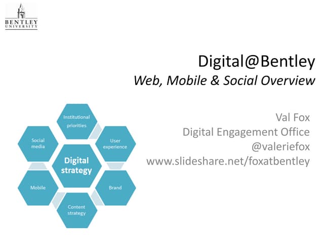 Digital Strategy at Bentley University