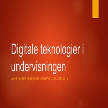 Digitale teknologier