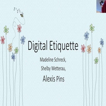 Digital etiquette