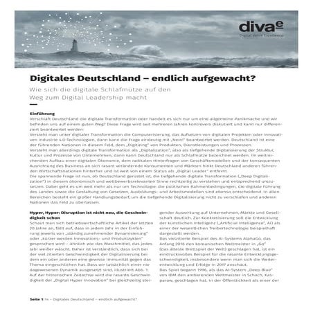 Digitale Transformation - Deutschland im Tiefschlaf