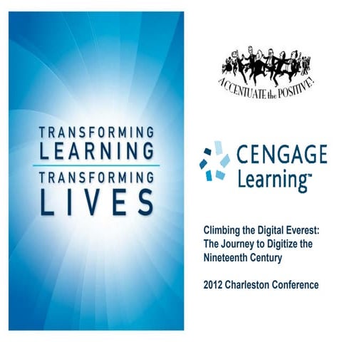 Charleston Conference 2012: Climbing the Digital Everest