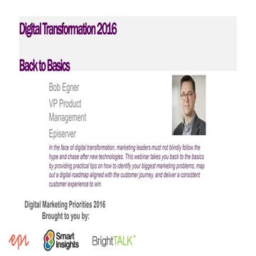 Digital experience and transformation 2016 - Web design examples