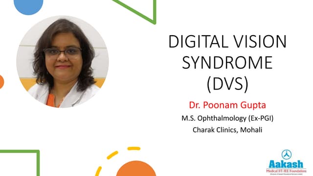 Digital eye strain - Computer vision syndrome for students during Online clas...